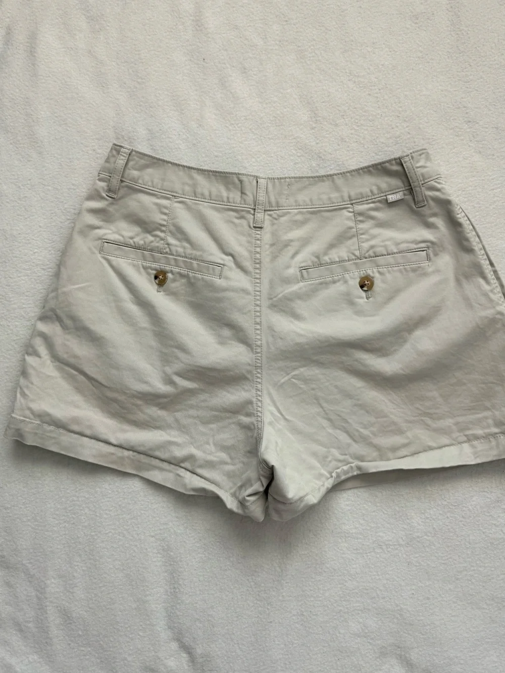 TNA Cream Pleated Women's Shorts